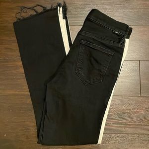 MOTHER Insider Crop, Denim Jeans, in Black, size 25
